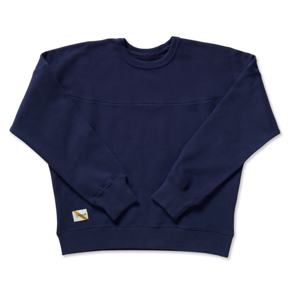 Tracksmith Trackhouse Cropped Crew Navy